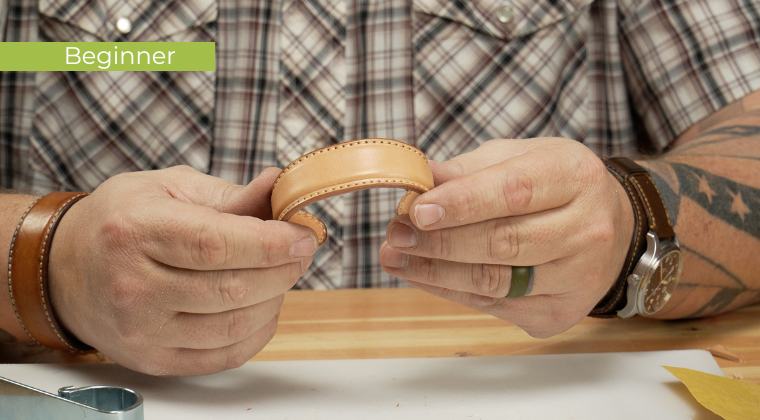 Make a Leather Wrist Cuff