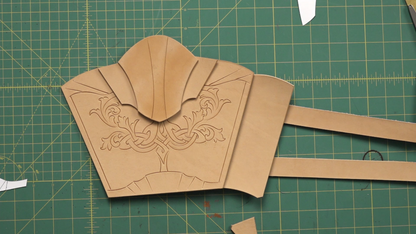 Create a stunning pair of leather bracers—even as a beginner