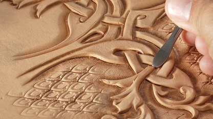 Create a stunning pair of leather bracers—even as a beginner