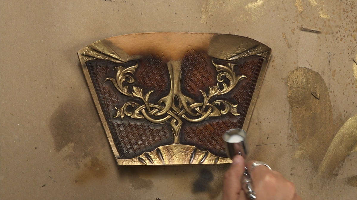 Create a stunning pair of leather bracers—even as a beginner