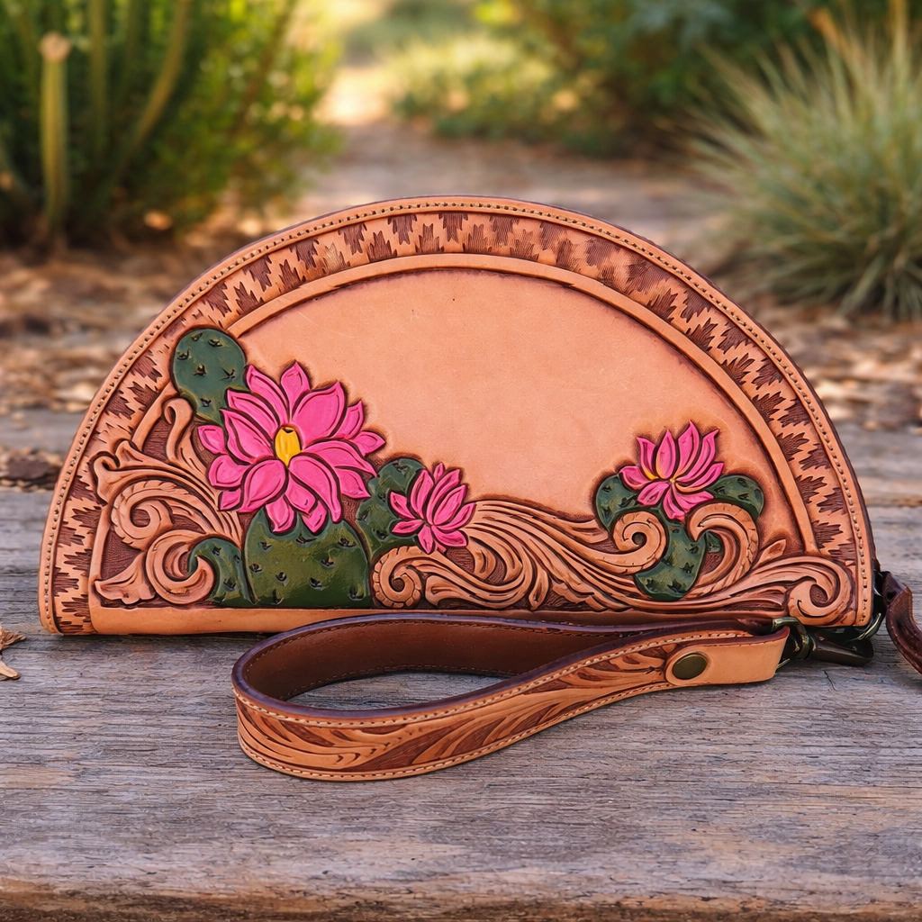 Half-Moon Clutch With Leandra Martin