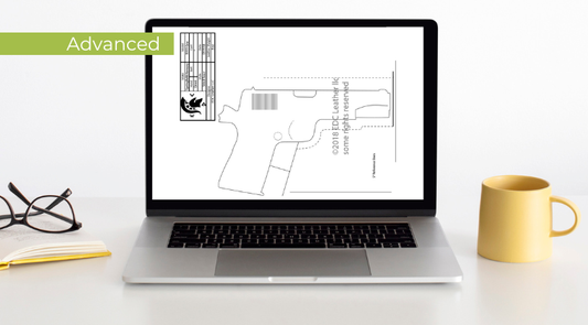 Draw Your Custom Holster Pattern for a Glock 17 and a Glock 43