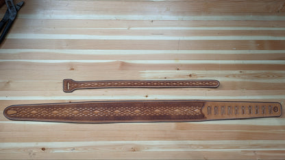 Buckle-Free Leather Guitar Strap