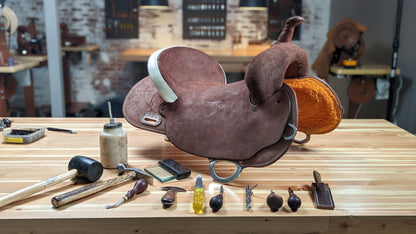 Building a Cheyenne Roll & Standard Cantle Binding with Rawhide