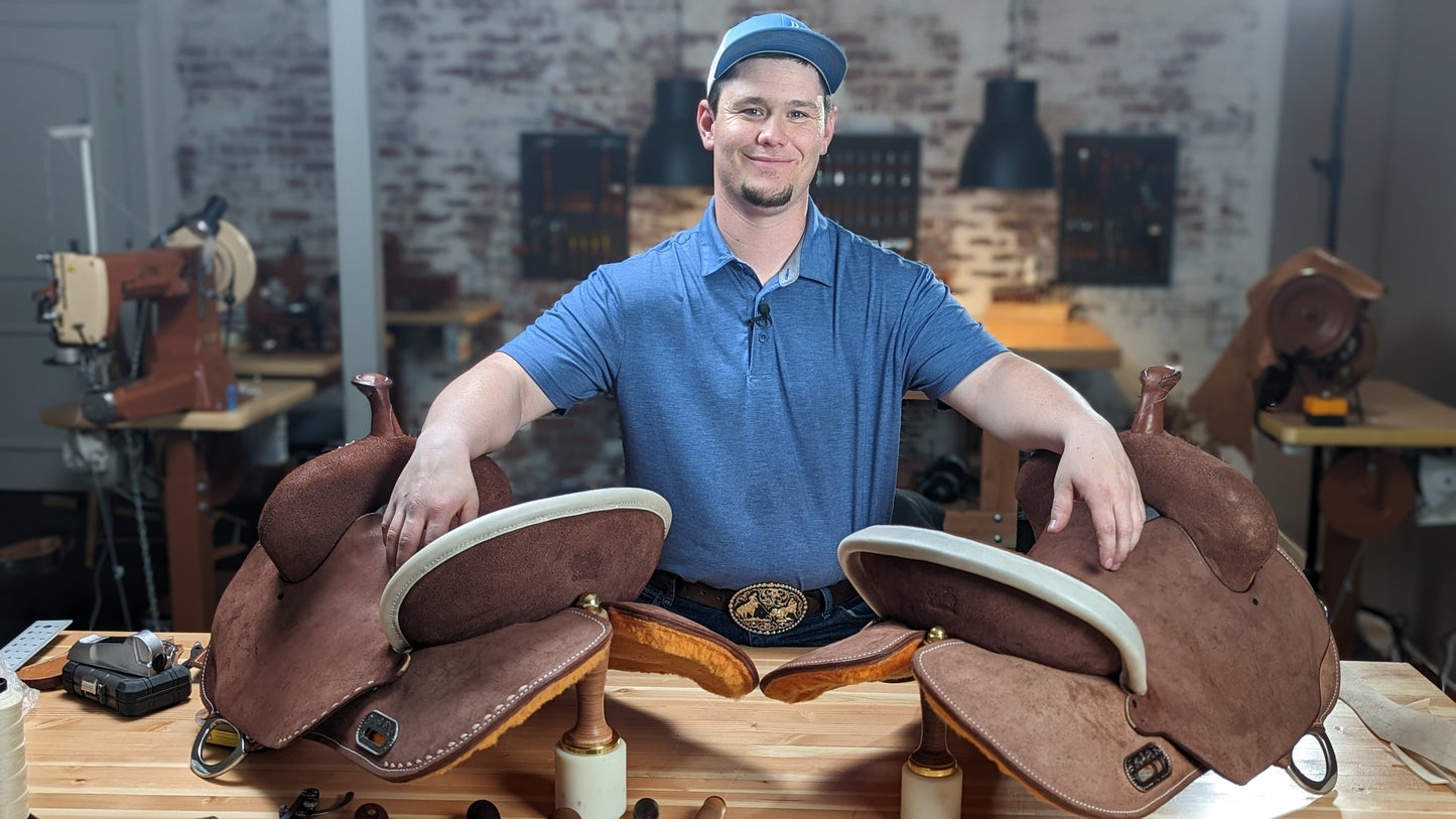 Building a Cheyenne Roll & Standard Cantle Binding with Rawhide