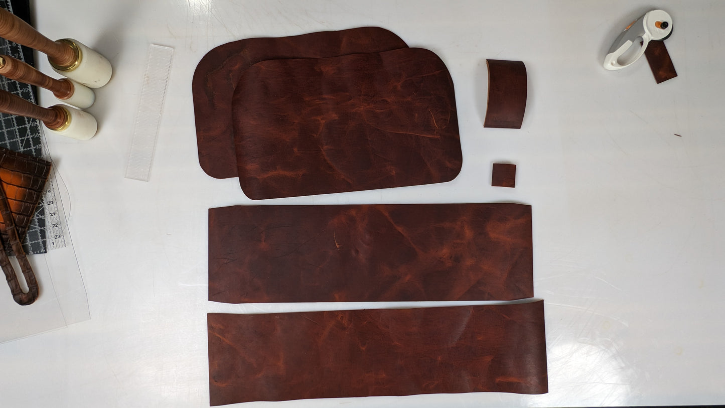 Make a Leather Overnight Bag with Alligator Pocket