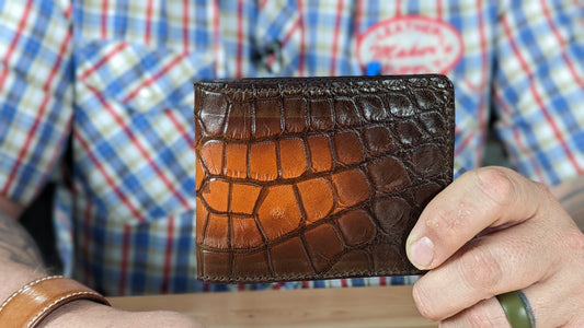 Make a Custom Alligator Leather Wallet
