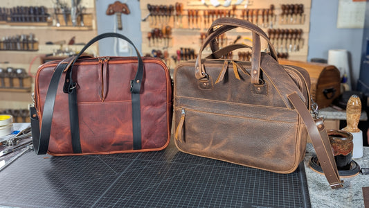 Pro Laptop Bag Build with Aaron Heizer | Maker's Leather Supply