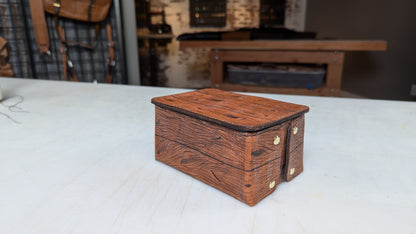 Tool Leather to Look Like Wood | Faux Wood Box