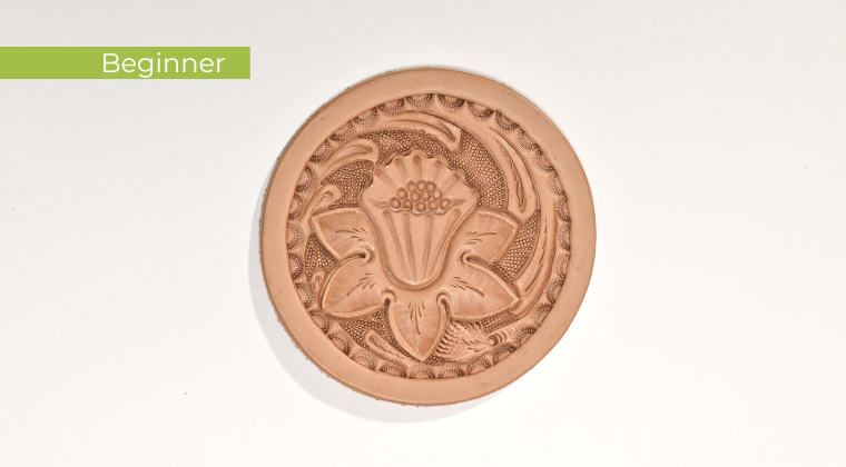 Tooling leather coasters to sharpen your skills and style