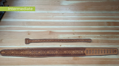 Buckle-Free Leather Guitar Strap